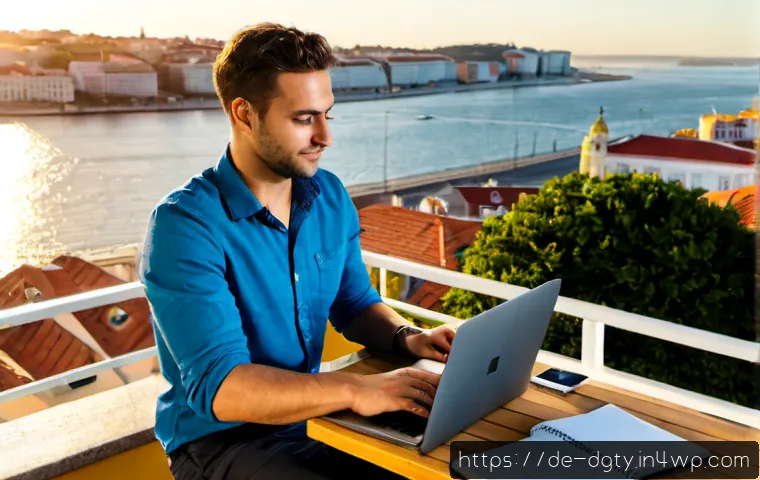 디지털 노마드 생활을 위한 최적의 국가 - Photorealistic remote-work lifestyle in Lisbon, Portugal: a German-speaking digital nomad in modest ...